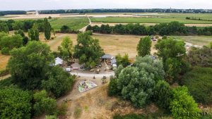 Vue aérienne de la guinguette