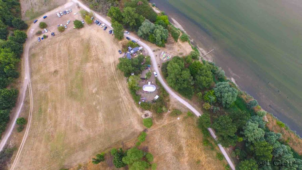 La Corne des Pâtures - Vue aérienne plan large